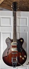 Gretsch G2622T-P90 Streamliner 6 String Hollow Body Brown Black Electric Guitar